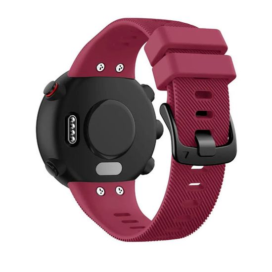 Ремешок для Garmin Forerunner 45 / Garmin SWIM 2 силиконовый (Вишневый)