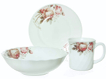 Набор для завтрака 3 предмета "Чайные розы" (78931)