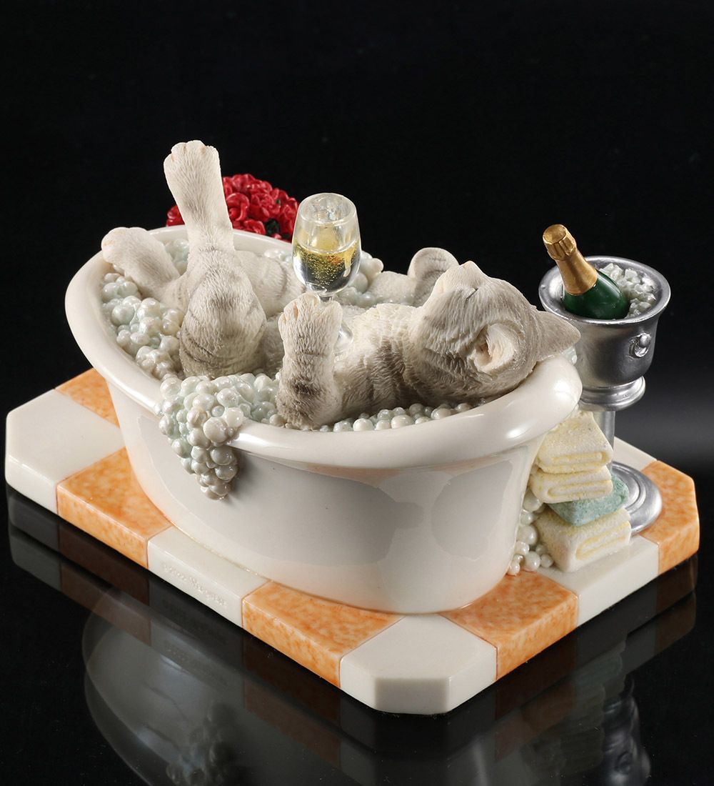 Veronese WS-1355 Статуэтка «Кошка в ванной»