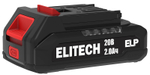 Elitech ДА 21УБЛ2 (E2201.048.01) Дрель аккумуляторная, ударная, 20В,2х2.0Ач.