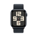 Apple Watch SE 2023, 44 мм, корпус из алюминия цвета «тёмная ночь», спортивный браслет цвета «тёмная ночь»