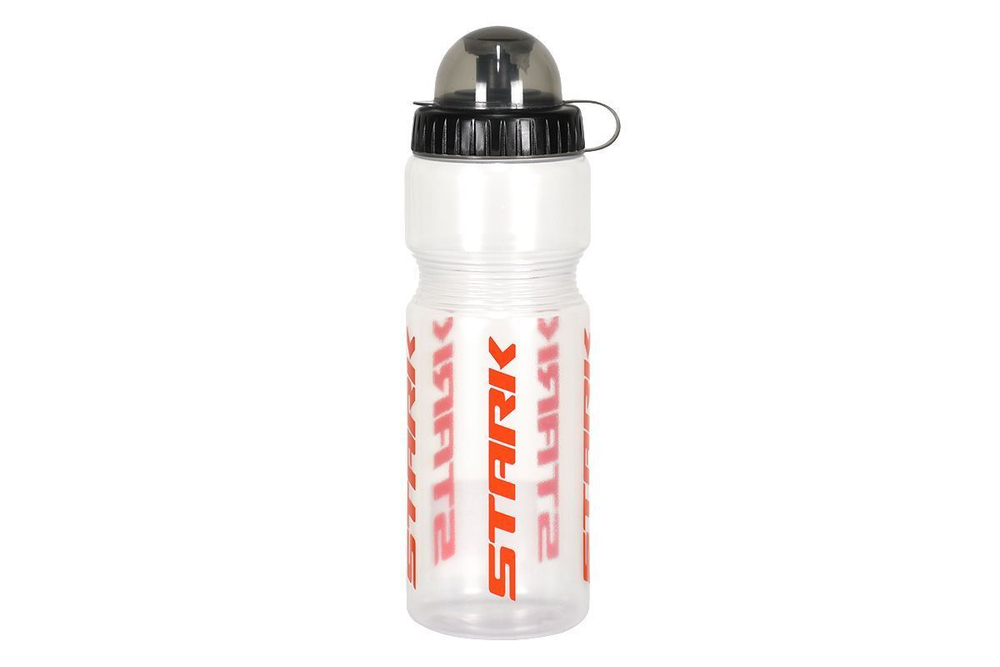 Фляга DL-600CT, 750мл, пласт., с клапаном, Stark дизайн, прозрачная