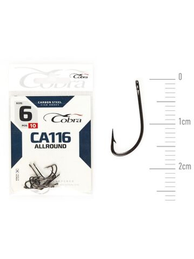 Крючки Cobra Allround CRYSTAL серии CA116 размер 006 (упк.10шт.)