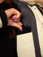 Куртка зимняя короткая с капюшоном