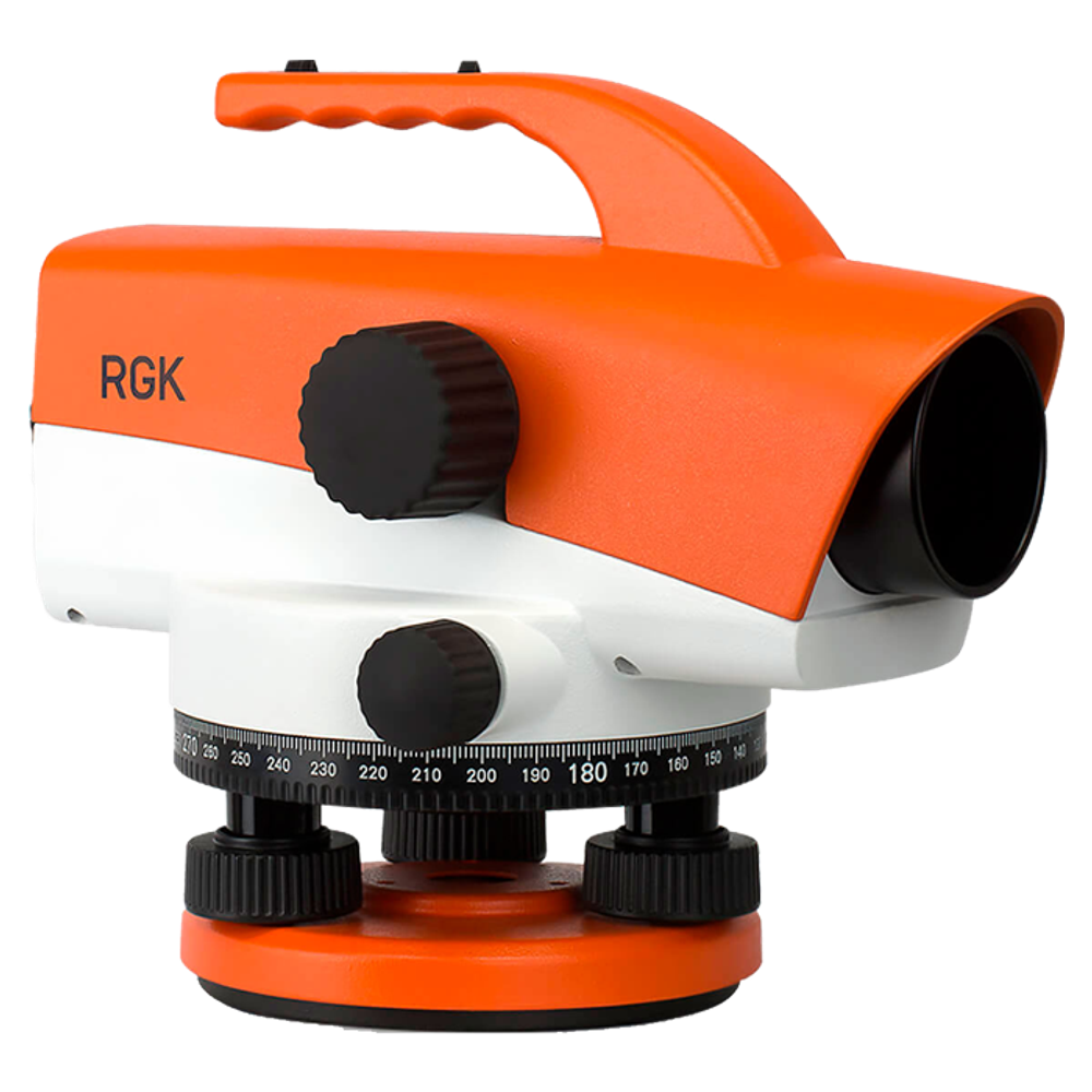 Комплект - оптический нивелир RGK C-32, рейка AMO S3 и штатив RGK S6-N C32S6S3