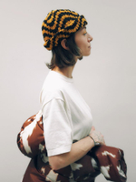 Шапка Jacob Cro Beanie Twins "Black/Mustard Melange"