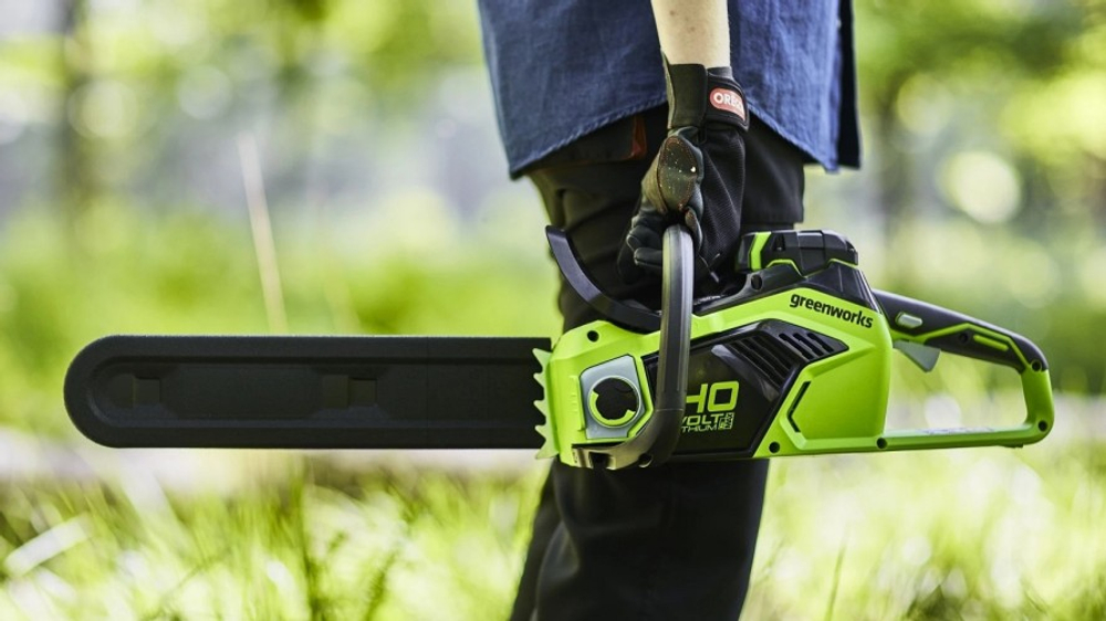 Пила цепная аккумуляторная GREENWORKS GD40CS18K4 40V, бесщеточная 2005807UB