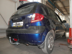 Оцинкованный фаркоп на Hyundai Getz 2006-2011 (без электрики), Galia H068A