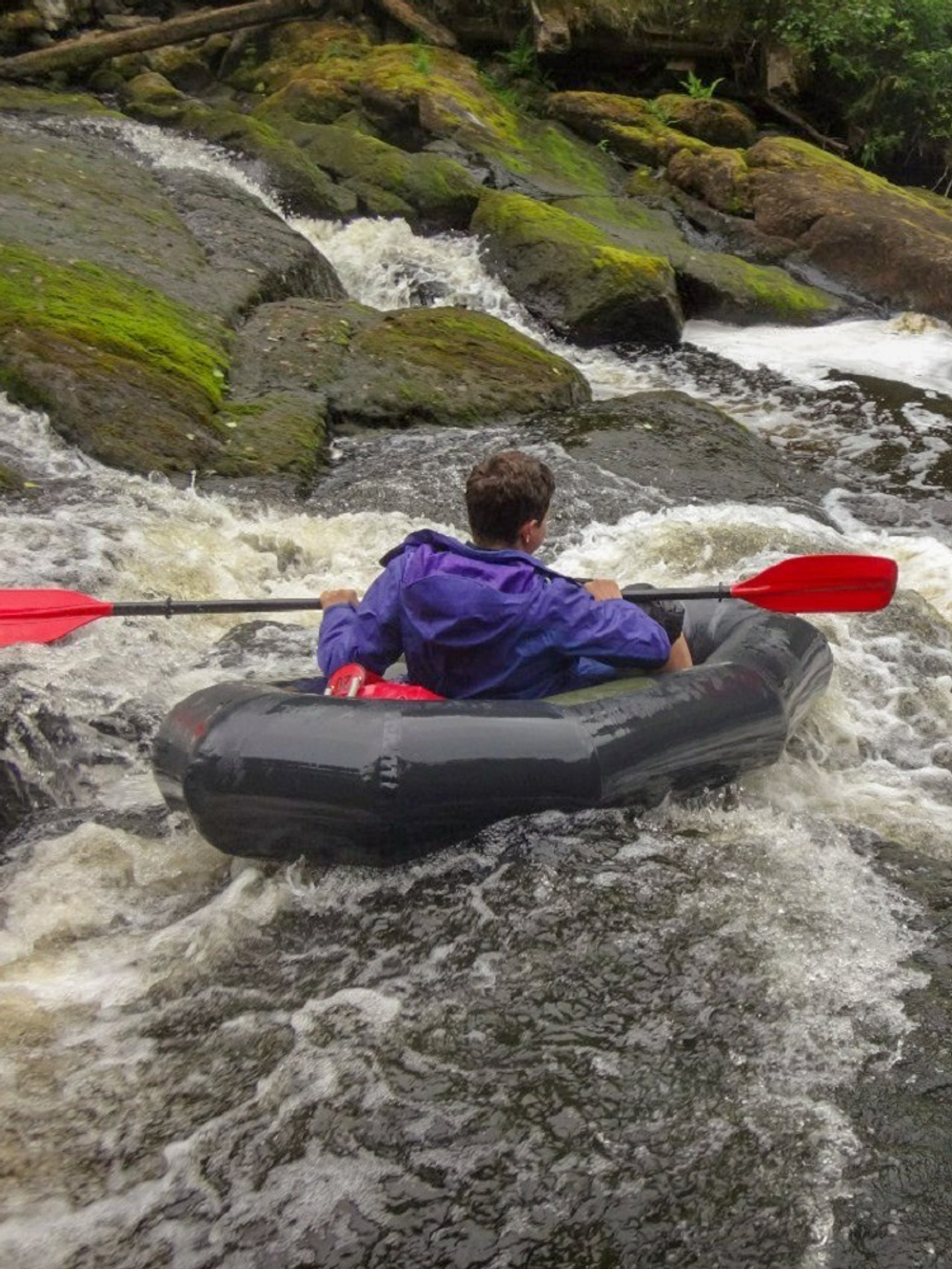 Пакрафт ExpedBoats Хант Двухсекционный с сидением и рым петлями