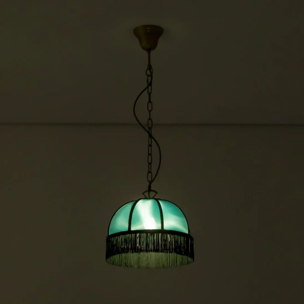 Citilux Базель CL407112 Подвесной светильник с зелёным абажуром