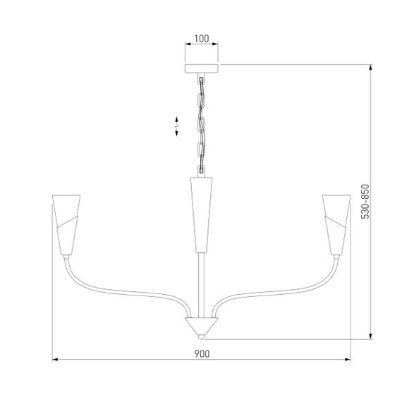 Подвесная люстра Eurosvet Rhyton 60167/8 никель