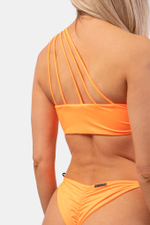 Топ One Shoulder Bandeau Bikini Top (Orange Neon) 449