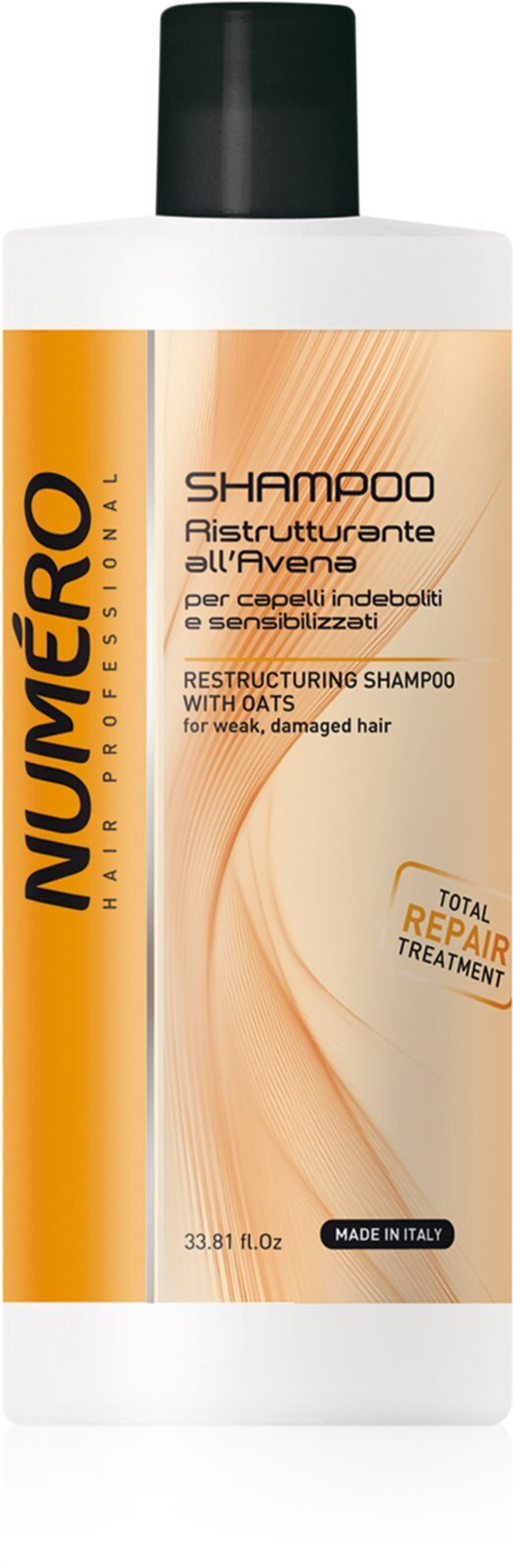 Brelil Numero Restructuring Shampoo - реструктурирующий шампунь для ослабленных волос /   1000  ml  / GTIN 8011935052899