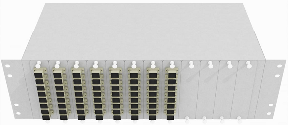 Кросс оптический стоечный  TopLAN КРС-Top-3U-64SC/U-OM2-GY
