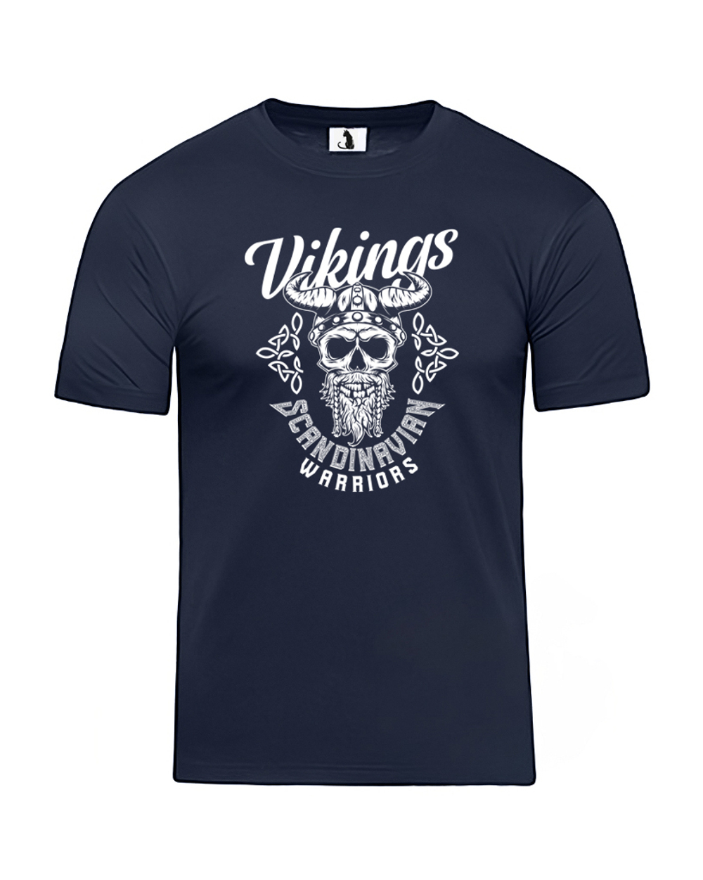 Футболка Vikings Scandinavian Warriors классическая прямая темно-синяя