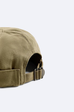 ZARA КЕПКА БЕЗ КОЗЫРЬКА, РЫЖЕВАТО-КОРИЧНЕВЫЙ