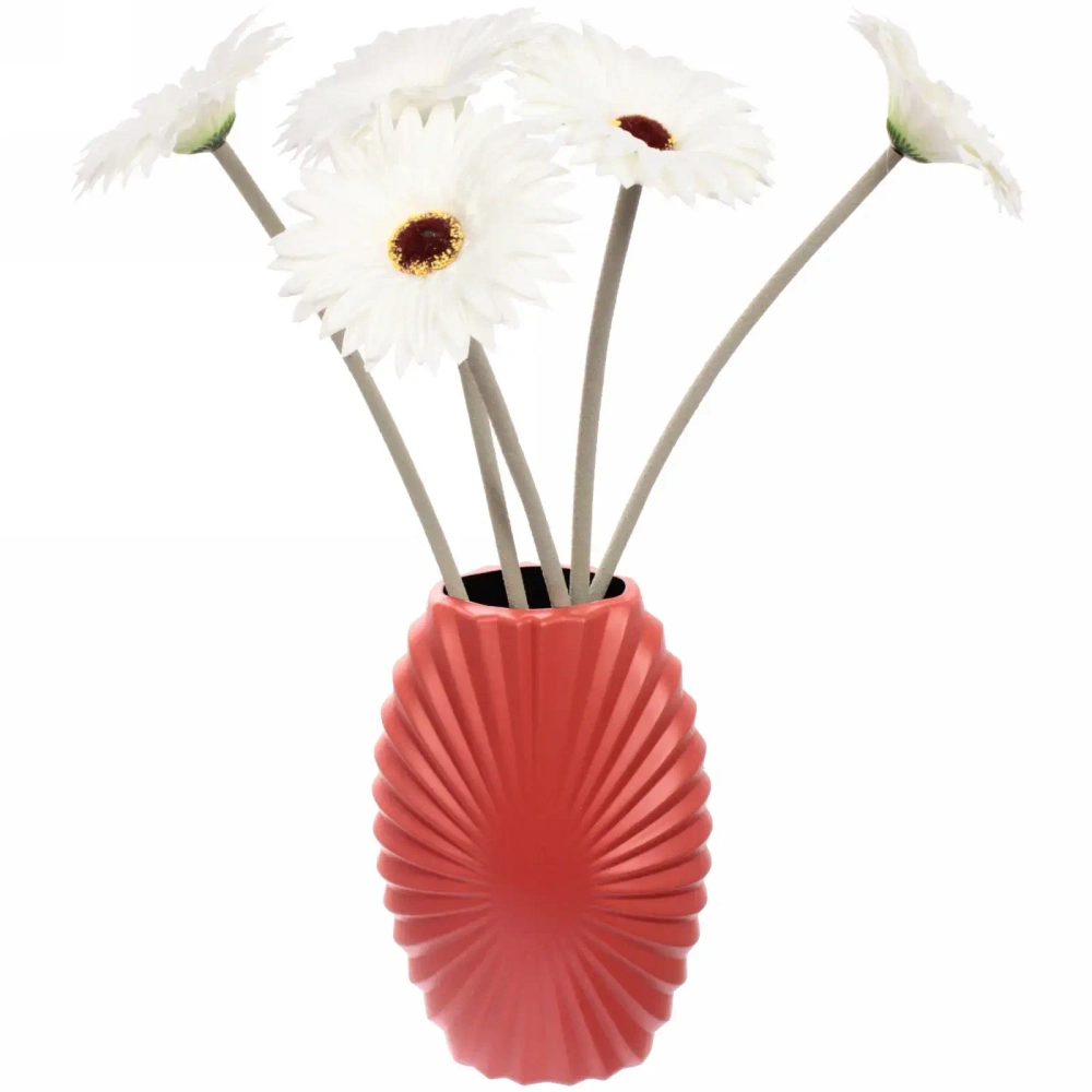 Цветок искусственный «Natur» 55см Гербера цвет белый