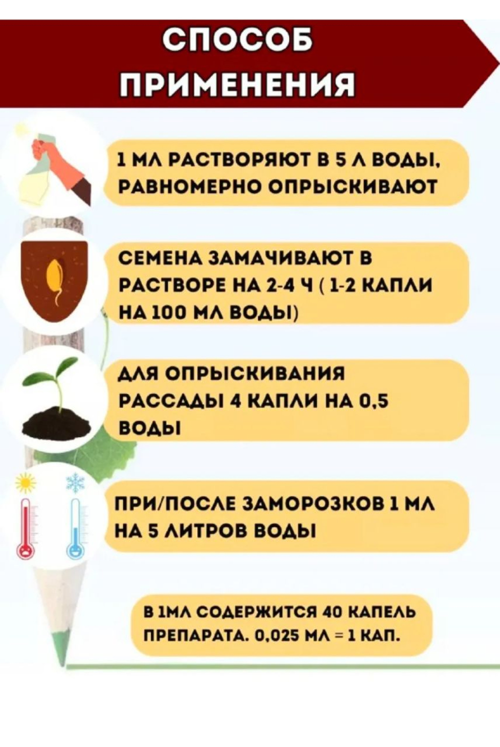 Эпин-Экстра — регулятор роста и антистрессовый адаптоген для растений, 1 мл