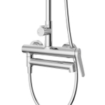 Душевая стойка BelBagno со смесителем и изливом UNIQUE-VSCM-CRM