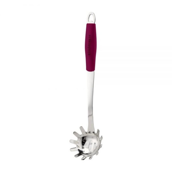 Ложка для спагетти 33 см нерж. силикон. ручка SUNNEX