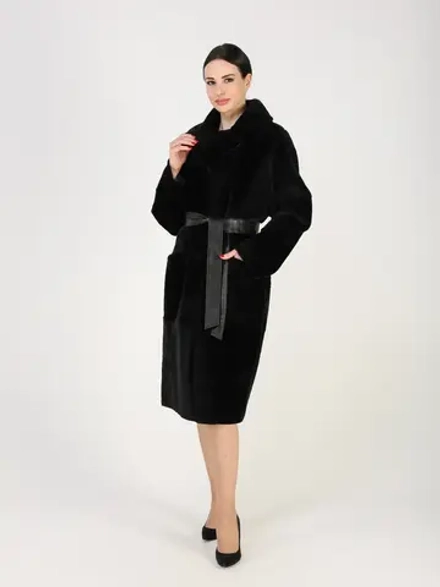 Дубленка зимняя шуба натуральная двухсторонняя оверсайз