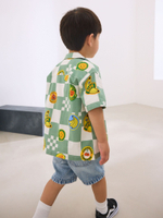 Рубашка с коротким рукавом и футболка в комплекте для мальчика Next AB6-482, Белый, Мятный