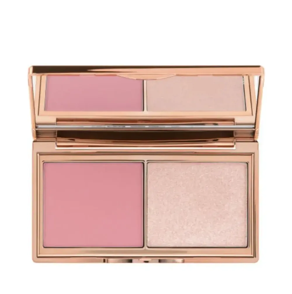 Палетка румяна-хайлайтер CHARLOTTE TILBURY Hollywood Blush & Glow Glide Palette - #Fair Medium