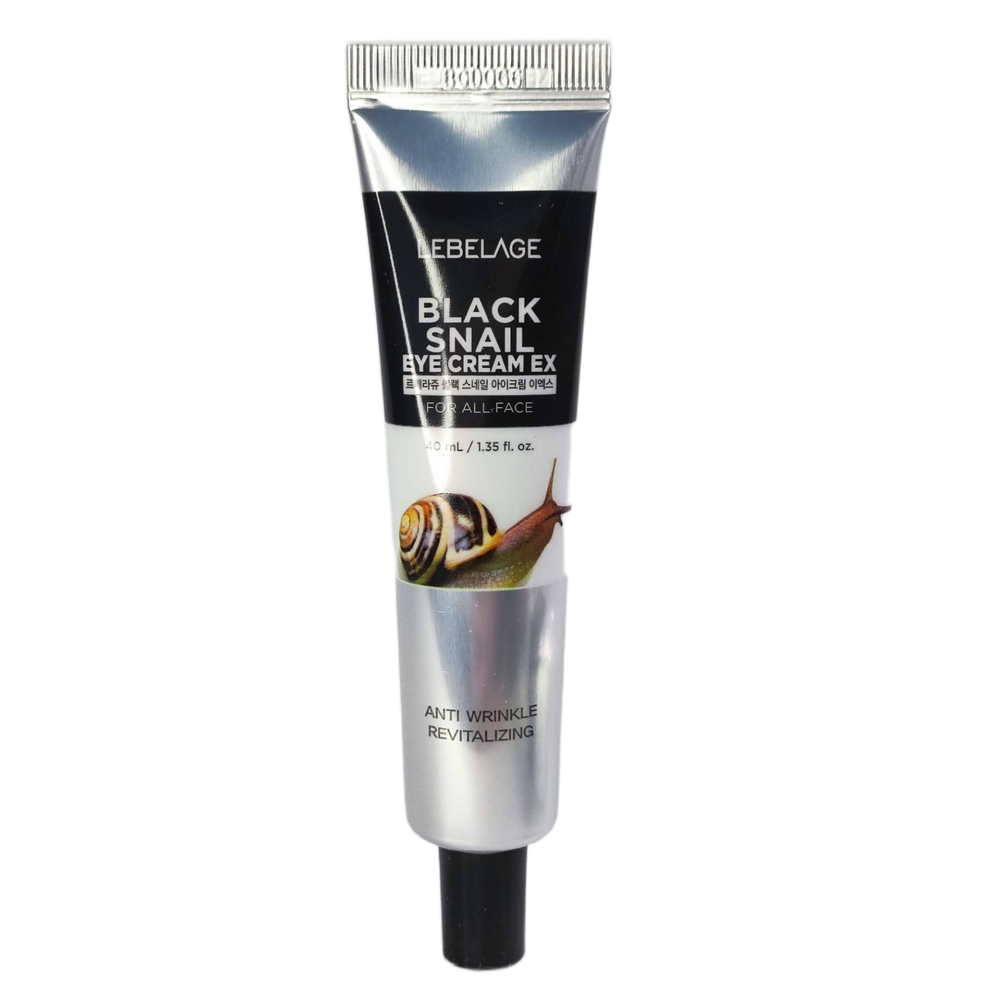 LEBELAGE Крем для кожи вокруг глаз с муцином улитки EYE CREAM BLACK SNAIL, 40 мл