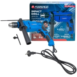 Дрель ударная электрическая (220V, 500W, 0-2900об/мин, патрон 1,5-13мм) Forsage F-Z1J-DH03-13