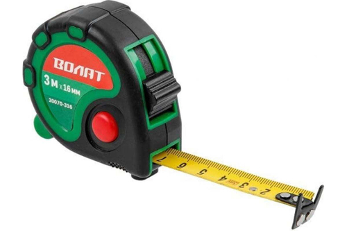 Рулетка ВОЛАТ 3 м 20070-316