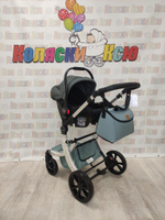 Коляска трансформер Farfello Aimile Original Autumn Аквамарин