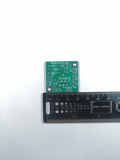 Печатная плата усилителя низкой частоты на TDA2003 (версия 2.0)