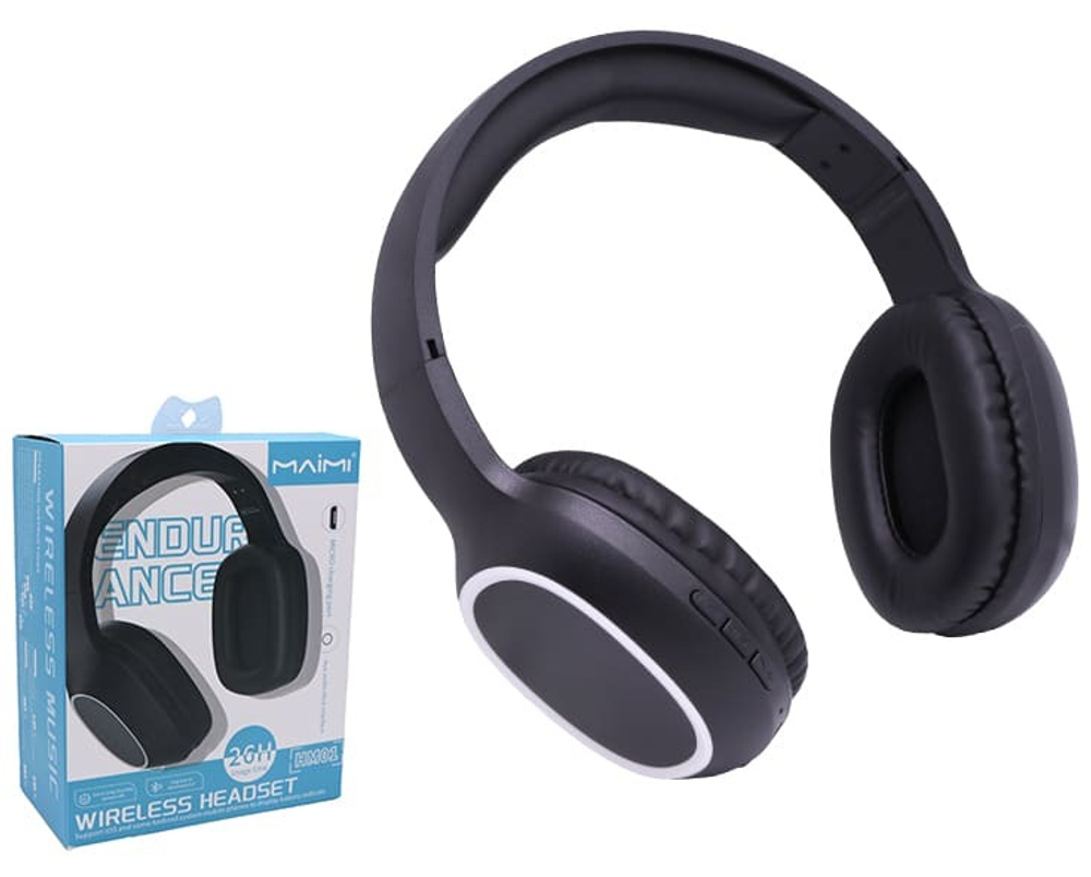 Полноразмерные Bluetooth наушники MAIMI HM01 (черный)