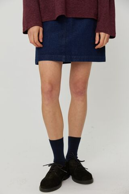 Носки из хлопка темно-синего цвета