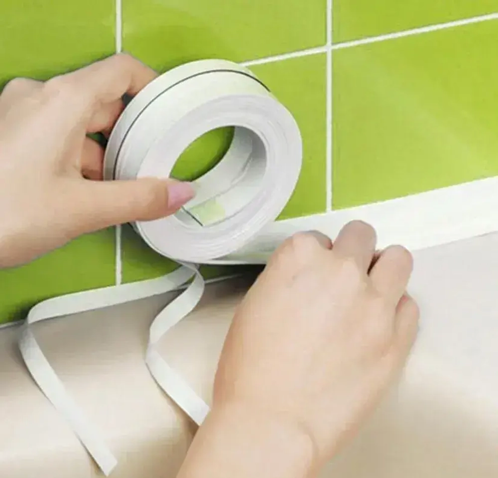 Бордюрная лента для ванны 3.8 см на 3.2 метра / клейка лента, контурная лента