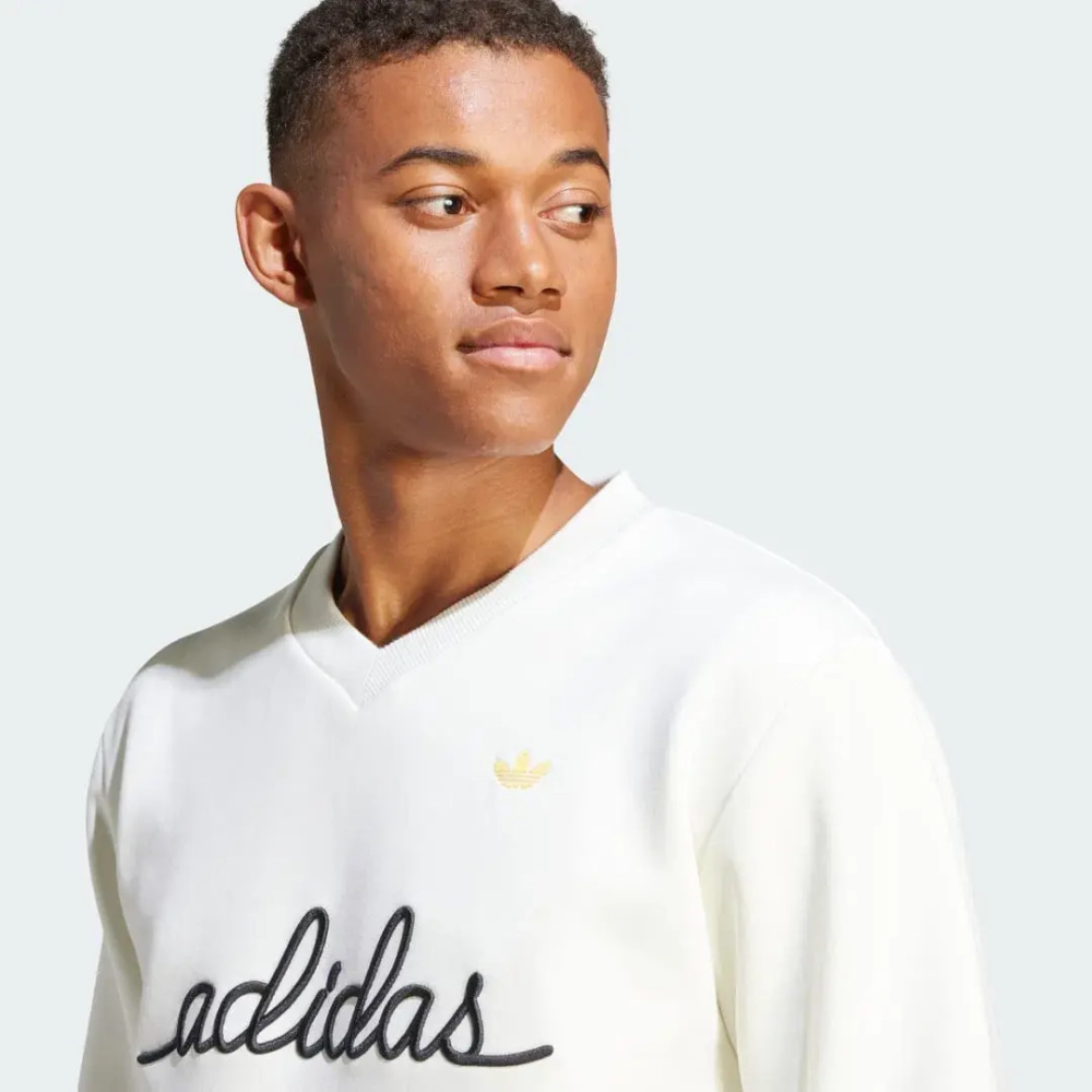Лонгслив Adidas (с вышивкой), бел.