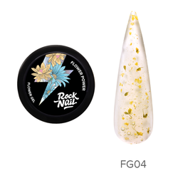 Гель  RockNail Flower Power FG04 сухоцветы Lilies For Myself 10мл