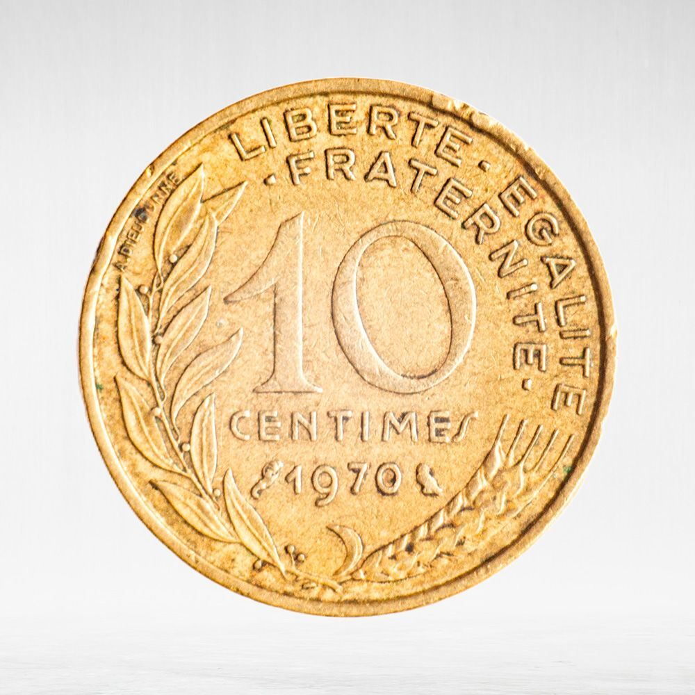 France, 10 Centimes 1970, VF
