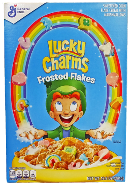 Сухой завтрак Frosted Flakes with Lucky Charms marshmallows