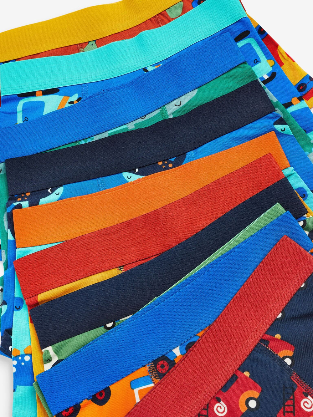 Трусы для мальчика Next N33-982, 10 шт., Красный, Оранжевый, Голубой