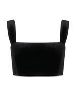 Топ-лиф из бархата, черный