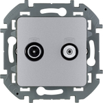 Розетка TV-SAT "звезда" - алюминий Inspiria Legrand