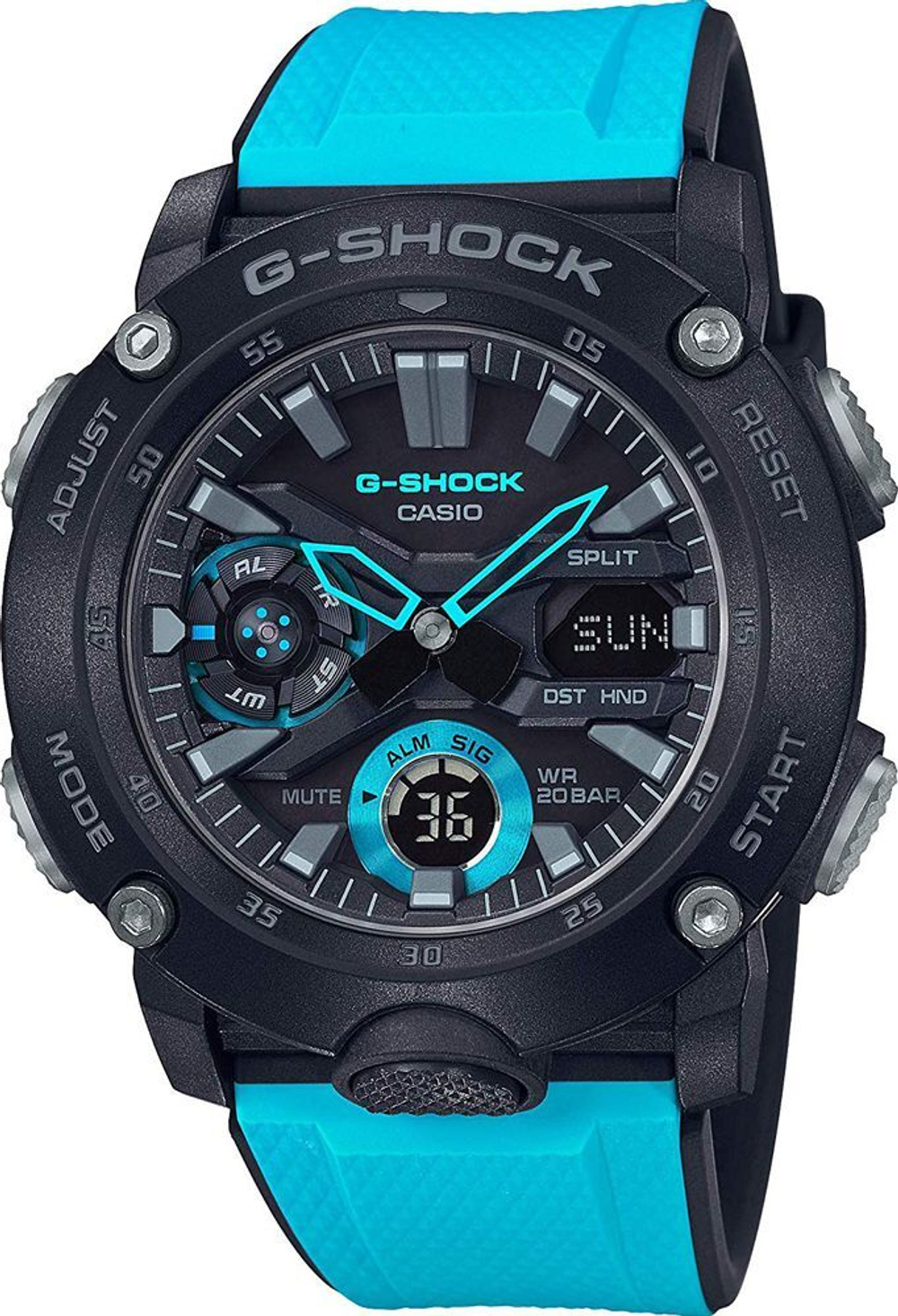 Мужские наручные часы Casio G-Shock GA-2000-1A2