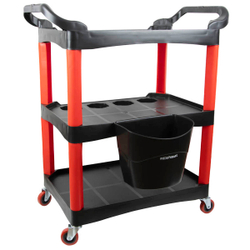 WDK-819 Тележка открытая пластиковая для детейлинга, 3 полки