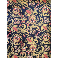 Гобелен Этника Хохлома черная