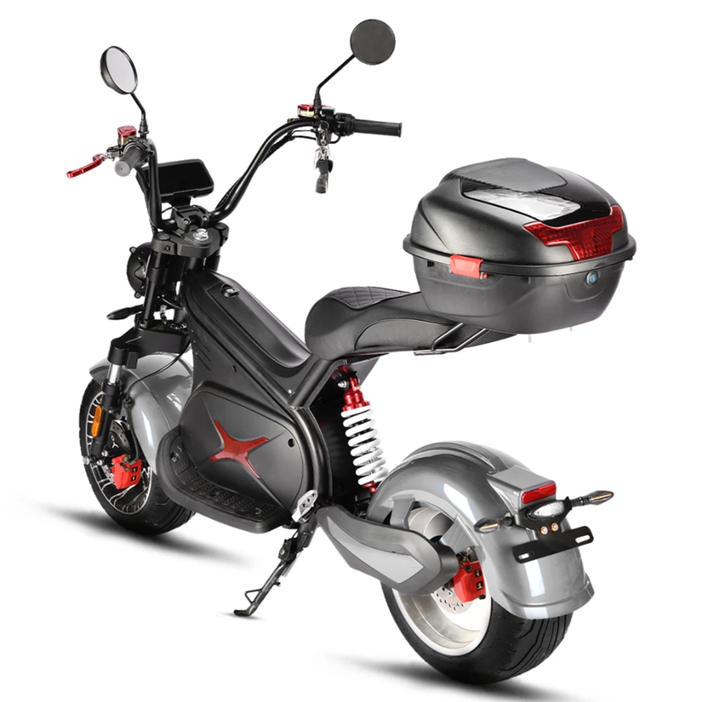 Электроскутер CityCoco WHITE SIBERIA BLACK SEA (SILVER) 5000W