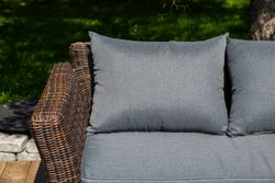 "Моккачино" обеденная группа из искусственного ротанга, цвет коричневый