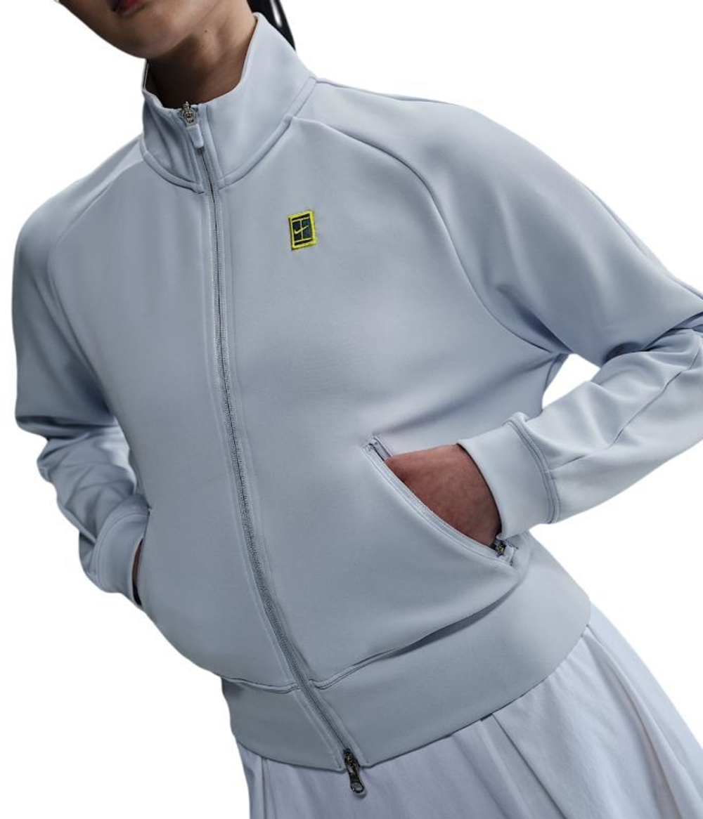 Женская теннисная куртка Nike Court Heritage FZ - Blue