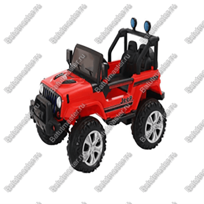Детский электромобиль "Chinese red" красный, стандартная комплектация
