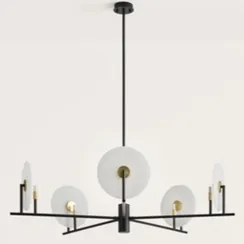 Люстра Erto 5L с алебастровыми дисками 1096/25